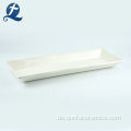 Großhandel weiße Keramikplatte mit Eisenhalterung